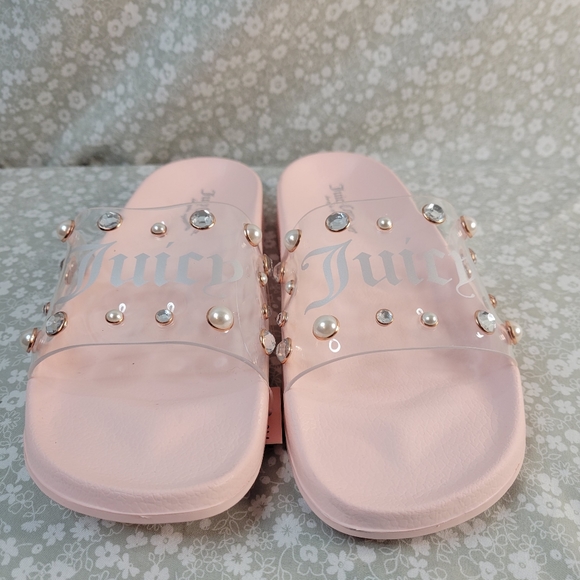 New Juicy Couture Blush Wyllamina Slides - Picture 3 of 10